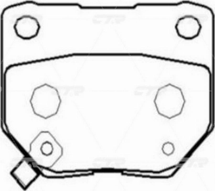 CTR GK0778 - Kit de plaquettes de frein, frein à disque cwaw.fr