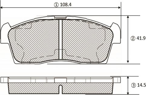 CTR GK1449 - Kit de plaquettes de frein, frein à disque cwaw.fr