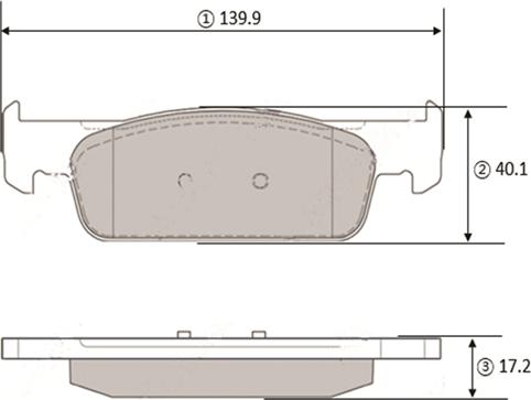 CTR GK1440 - Kit de plaquettes de frein, frein à disque cwaw.fr