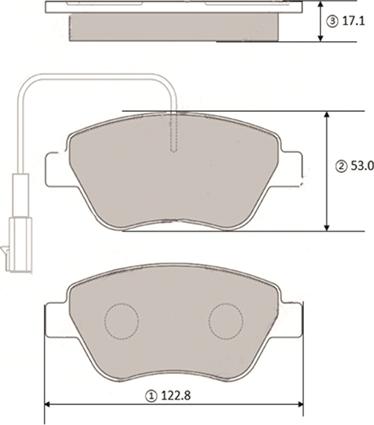 CTR GK1443 - Kit de plaquettes de frein, frein à disque cwaw.fr