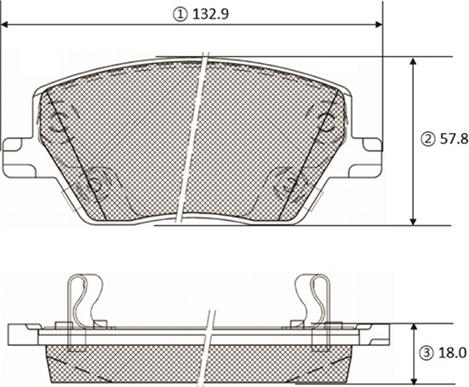 CTR GK1442 - Kit de plaquettes de frein, frein à disque cwaw.fr