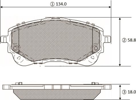 CTR GK1459 - Kit de plaquettes de frein, frein à disque cwaw.fr