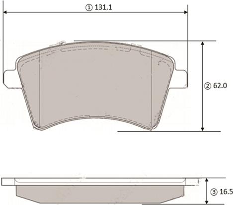 CTR GK1454 - Kit de plaquettes de frein, frein à disque cwaw.fr