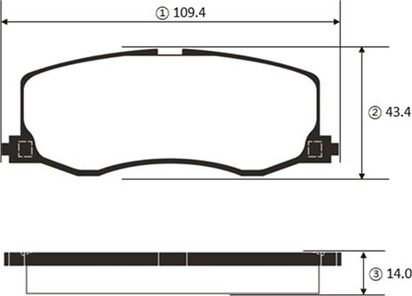 CTR GK1455 - Kit de plaquettes de frein, frein à disque cwaw.fr