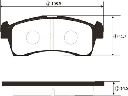 CTR GK1451 - Kit de plaquettes de frein, frein à disque cwaw.fr