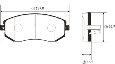 CTR GK1461 - Kit de plaquettes de frein, frein à disque cwaw.fr