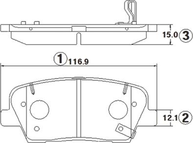 CTR GK1413 - Kit de plaquettes de frein, frein à disque cwaw.fr