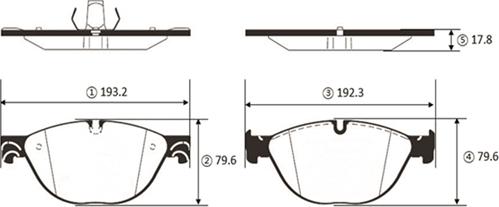 CTR GK1435 - Kit de plaquettes de frein, frein à disque cwaw.fr