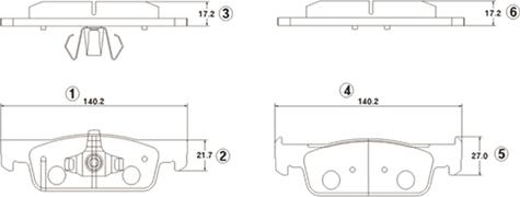 CTR GK1425 - Kit de plaquettes de frein, frein à disque cwaw.fr