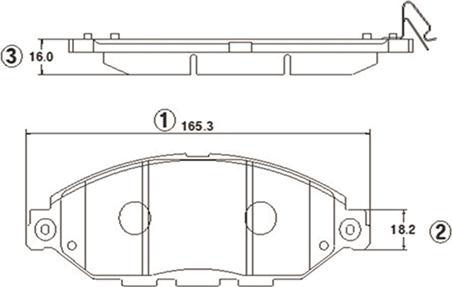 CTR GK1421 - Kit de plaquettes de frein, frein à disque cwaw.fr