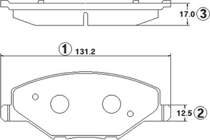 CTR GK1428 - Kit de plaquettes de frein, frein à disque cwaw.fr