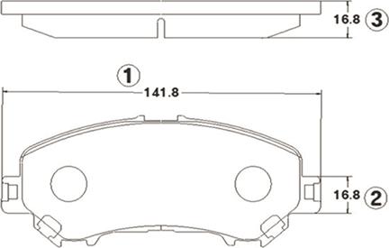 CTR GK1423 - Kit de plaquettes de frein, frein à disque cwaw.fr