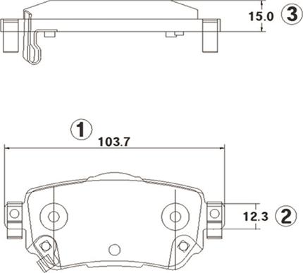 CTR GK1422 - Kit de plaquettes de frein, frein à disque cwaw.fr