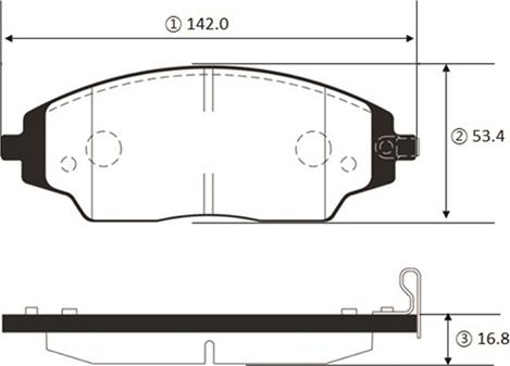 CTR GK1479 - Kit de plaquettes de frein, frein à disque cwaw.fr