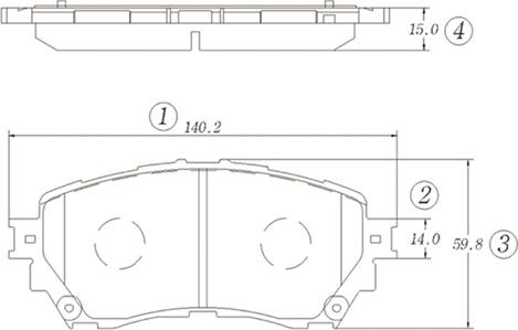 CTR GK1473 - Kit de plaquettes de frein, frein à disque cwaw.fr