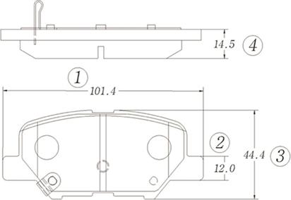 CTR GK1472 - Kit de plaquettes de frein, frein à disque cwaw.fr