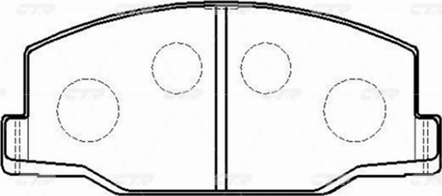 CTR GK1093 - Kit de plaquettes de frein, frein à disque cwaw.fr