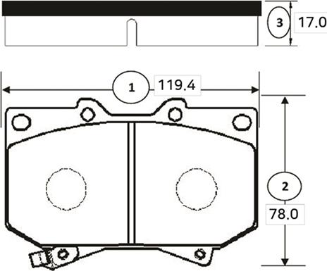 CTR GK1044 - Kit de plaquettes de frein, frein à disque cwaw.fr