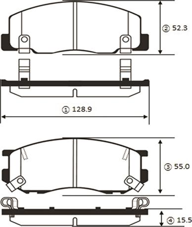 CTR GK1041 - Kit de plaquettes de frein, frein à disque cwaw.fr