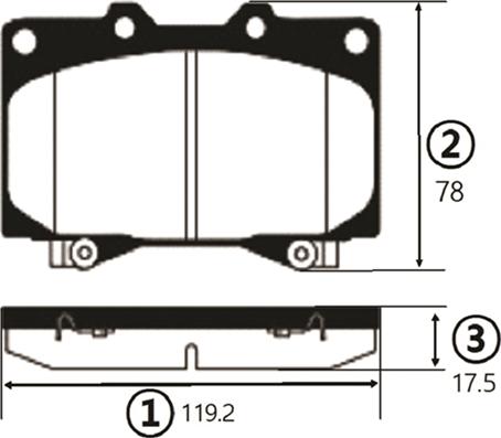 CTR GK1043 - Kit de plaquettes de frein, frein à disque cwaw.fr