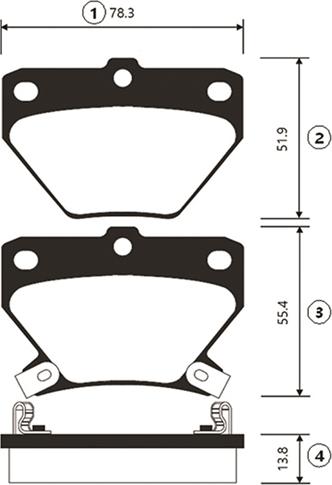 CTR GK1056 - Kit de plaquettes de frein, frein à disque cwaw.fr