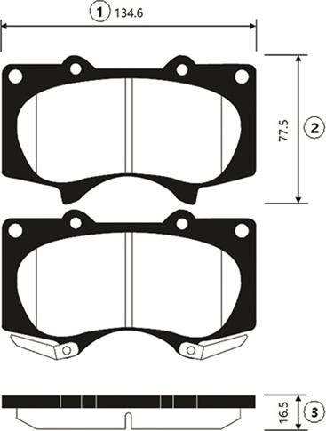 CTR GK1050 - Kit de plaquettes de frein, frein à disque cwaw.fr