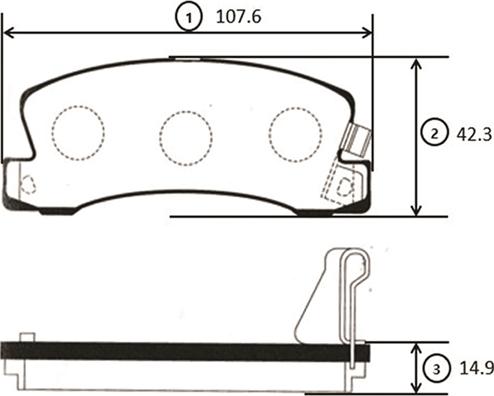 CTR GK1051 - Kit de plaquettes de frein, frein à disque cwaw.fr