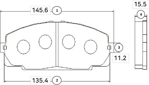 CTR GK1053 - Kit de plaquettes de frein, frein à disque cwaw.fr