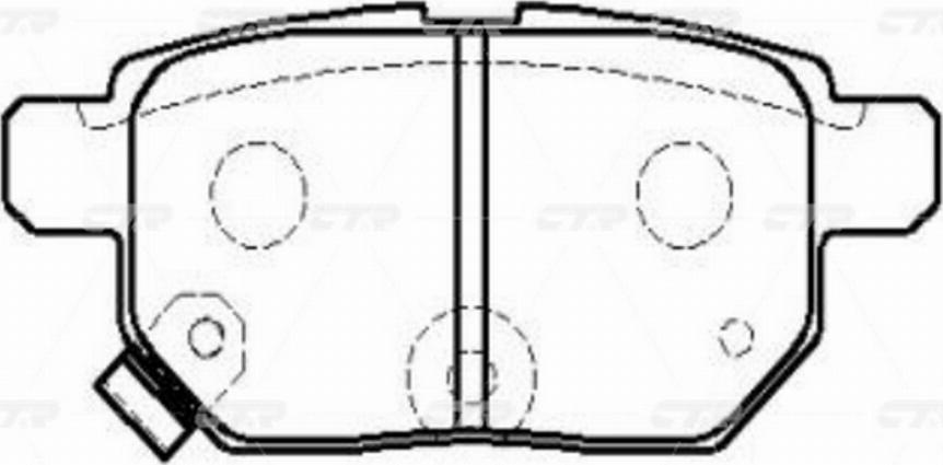 CTR GK1066P - Kit de plaquettes de frein, frein à disque cwaw.fr