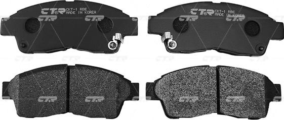 CTR GK1015 - Kit de plaquettes de frein, frein à disque cwaw.fr