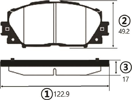 CTR GK1081 - Kit de plaquettes de frein, frein à disque cwaw.fr