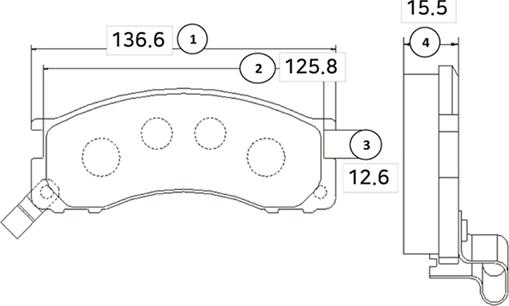 CTR GK1036 - Kit de plaquettes de frein, frein à disque cwaw.fr