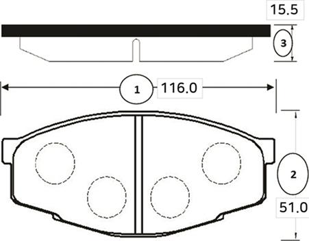 CTR GK1031 - Kit de plaquettes de frein, frein à disque cwaw.fr