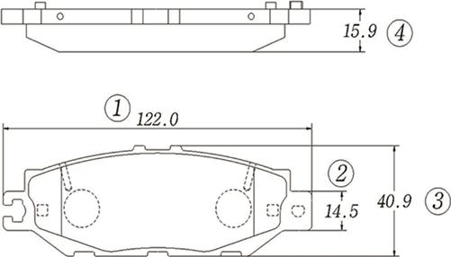 CTR GK1038 - Kit de plaquettes de frein, frein à disque cwaw.fr