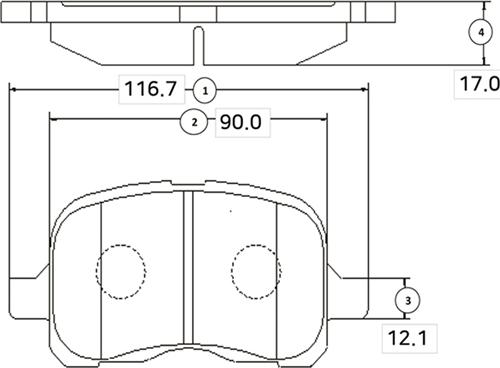 CTR GK1032 - Kit de plaquettes de frein, frein à disque cwaw.fr