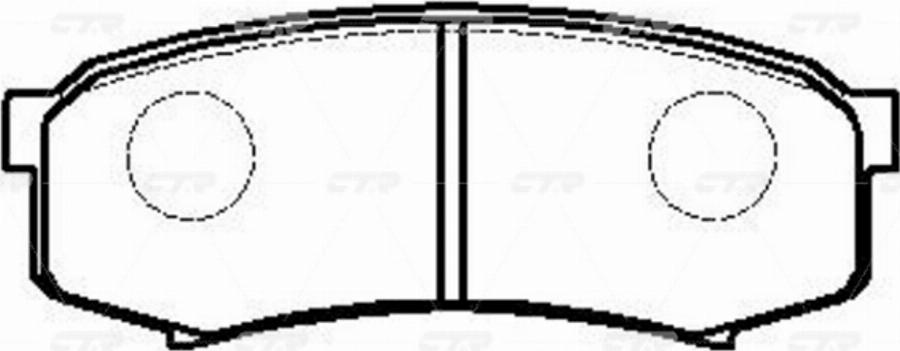 CTR GK1028P - Kit de plaquettes de frein, frein à disque cwaw.fr