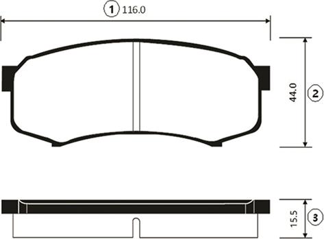 CTR GK1028 - Kit de plaquettes de frein, frein à disque cwaw.fr