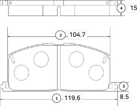 CTR GK1023 - Kit de plaquettes de frein, frein à disque cwaw.fr