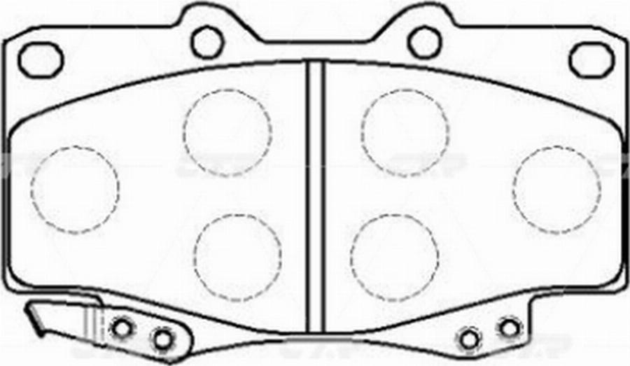 CTR GK1027P - Kit de plaquettes de frein, frein à disque cwaw.fr