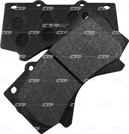 CTR GK1075 - Kit de plaquettes de frein, frein à disque cwaw.fr