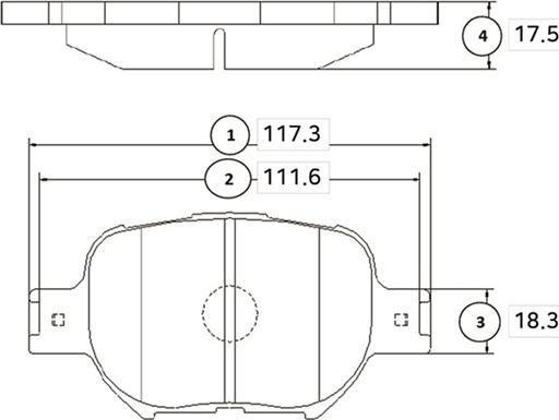 CTR GK1071 - Kit de plaquettes de frein, frein à disque cwaw.fr