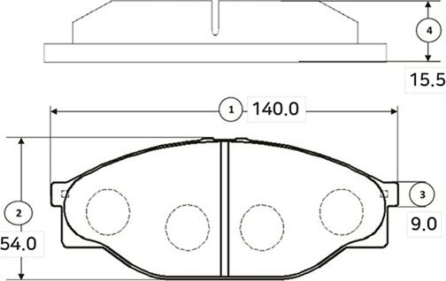 CTR GK1145 - Kit de plaquettes de frein, frein à disque cwaw.fr