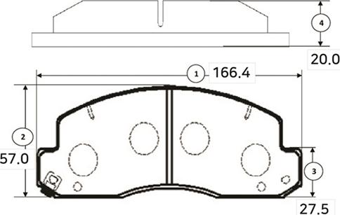 CTR GK1152 - Kit de plaquettes de frein, frein à disque cwaw.fr