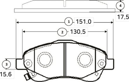 CTR GK1167 - Kit de plaquettes de frein, frein à disque cwaw.fr