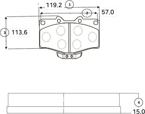 CTR GK1109 - Kit de plaquettes de frein, frein à disque cwaw.fr