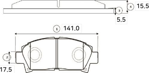 CTR GK1116 - Kit de plaquettes de frein, frein à disque cwaw.fr