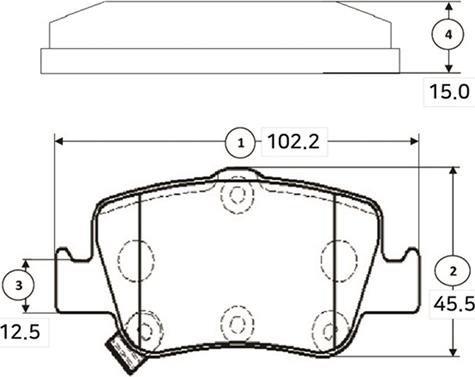 CTR GK1189 - Kit de plaquettes de frein, frein à disque cwaw.fr