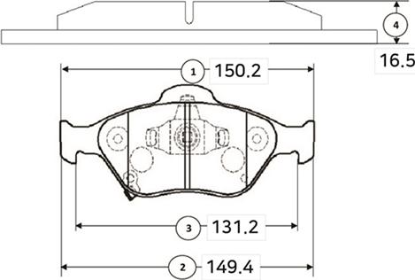 CTR GK1178 - Kit de plaquettes de frein, frein à disque cwaw.fr