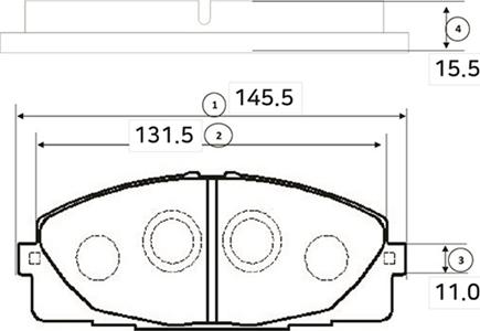 CTR GK1172 - Kit de plaquettes de frein, frein à disque cwaw.fr