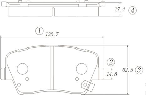 CTR GK1398 - Kit de plaquettes de frein, frein à disque cwaw.fr